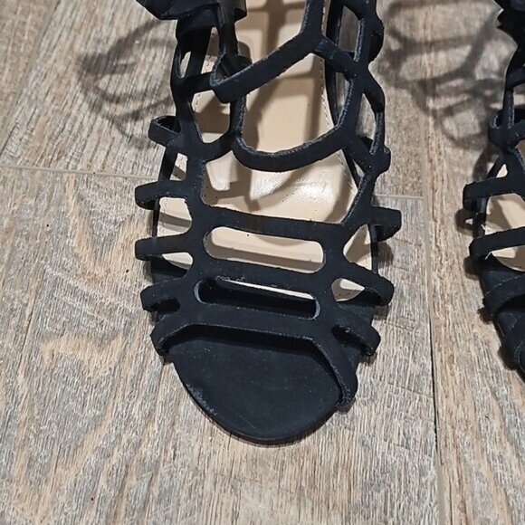 Express Caged Strappy High Heels Size 10 New - Picture 4 of 12